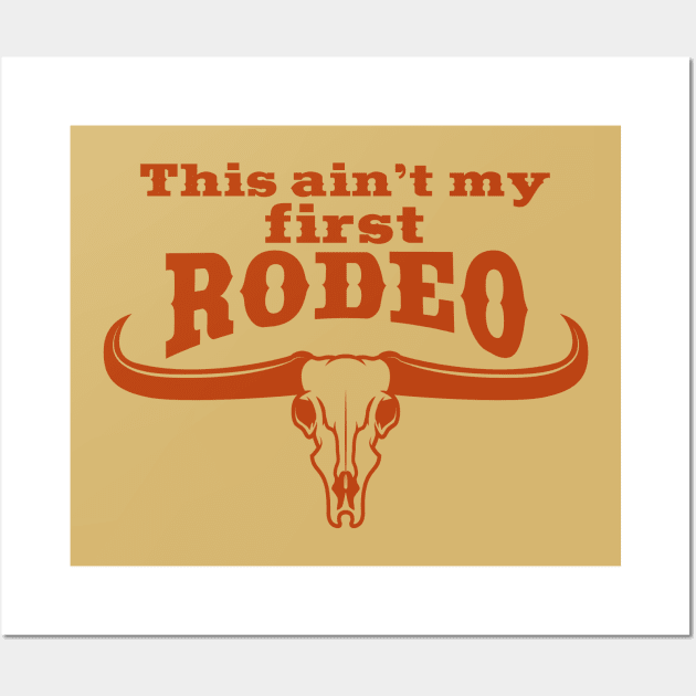 First Rodeo Bull Wall Art by capesandrollerskates 